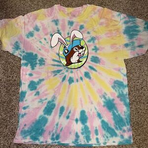Buc-ees Tie dyed Easter Tshirt SZ 2XL - But did you dye on the back